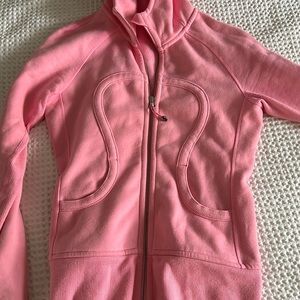 Like new lululemon pink scuba jacket. Worn maybe twice!